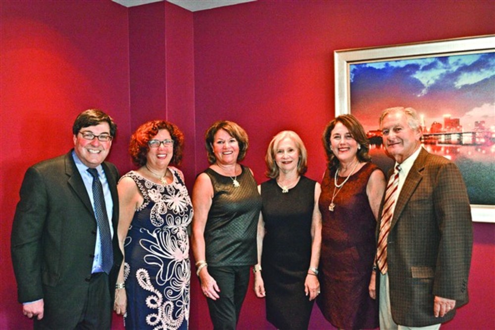 (Left to right) Alliance President and CEO, Jeffrey K. Savit, Board Chair, Sharon Gaines, Lion of Judah Chair Cheryl Greenfeld Teverow, Vice President of Philanthropy Mitzi Berkelhammer, and Pacesetter Co-Chairs Susan Froehlich and Ralph Posner  (Not pictured: Lion of Judah chair Cindy Feinstein).